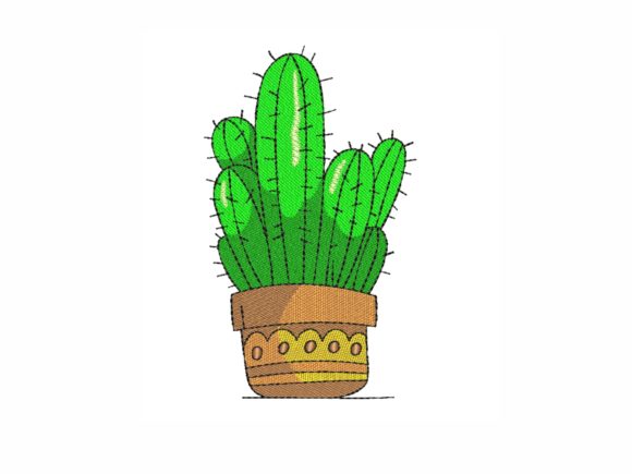 Cactus Embroidery Design