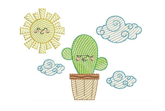 Cute Baby Cactus: A Charming Embroidery Design for Meaningful Gifts