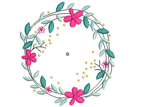 Flower Circle Embroidery Design: A Springtime Gift Favorite