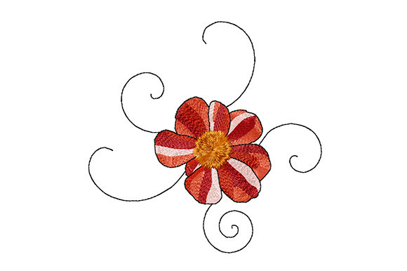 Gerbera Flower with Curls