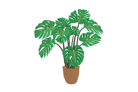 Monstera: A Fresh, Modern Embroidery Design for Meaningful Gifts