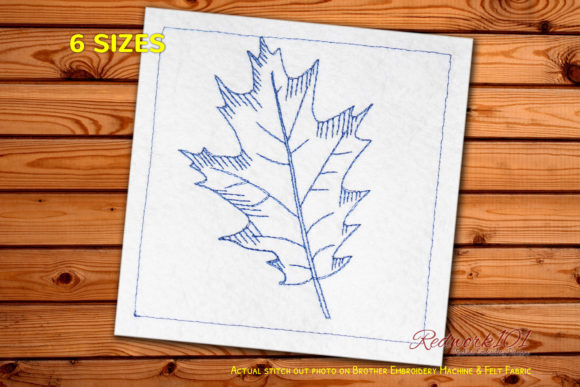 Pin Oak Leaf Redwork: A Timeless Embroidery Gem